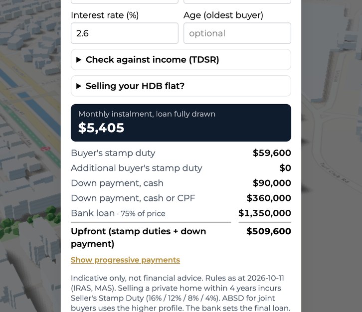 Payment calculator