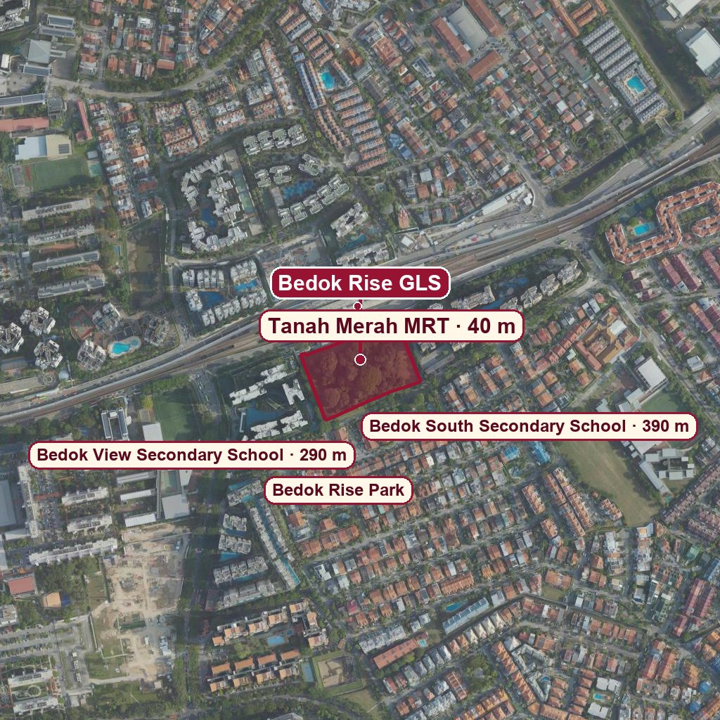 Map of Bedok Rise GLS