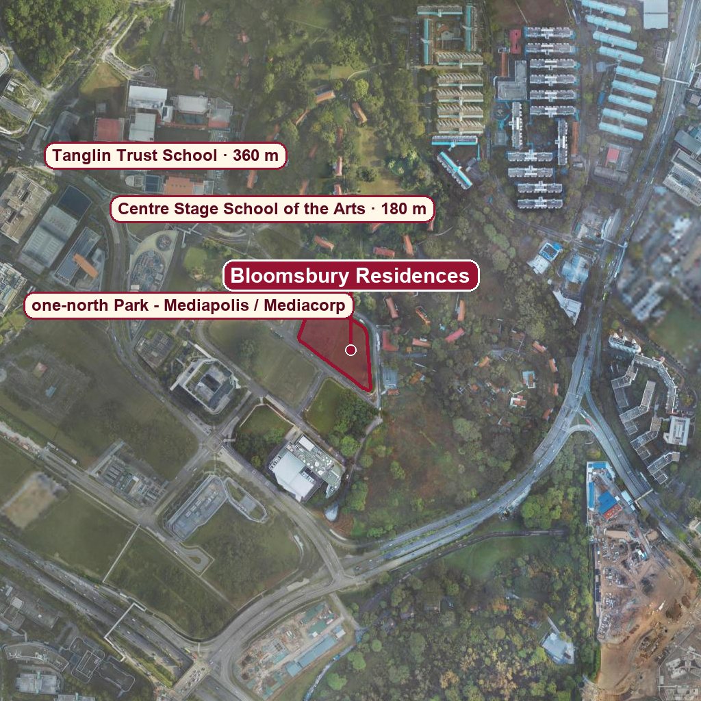 Map of Bloomsbury Residences