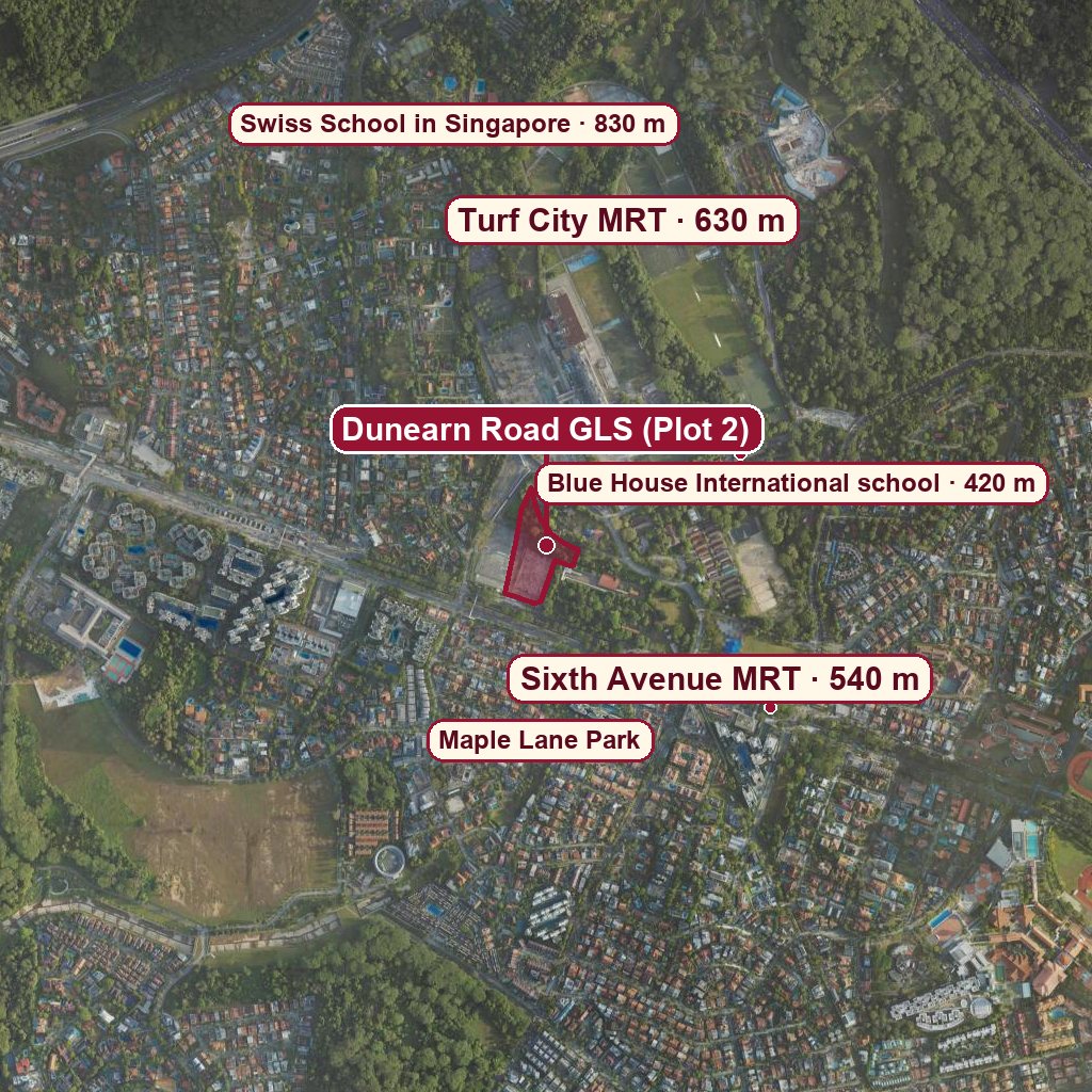 Map of Dunearn Road GLS (Plot 2)