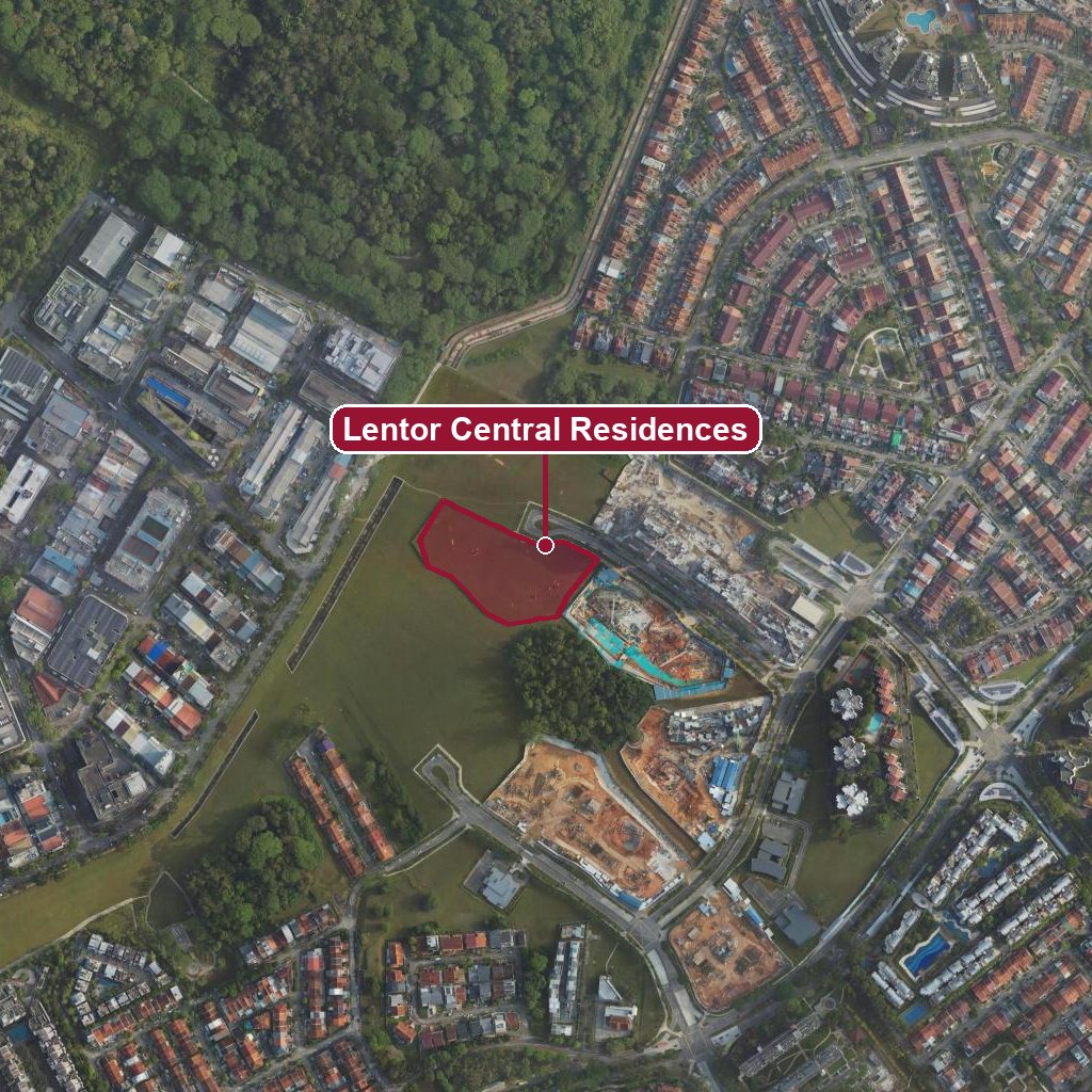 Map of Lentor Central Residences