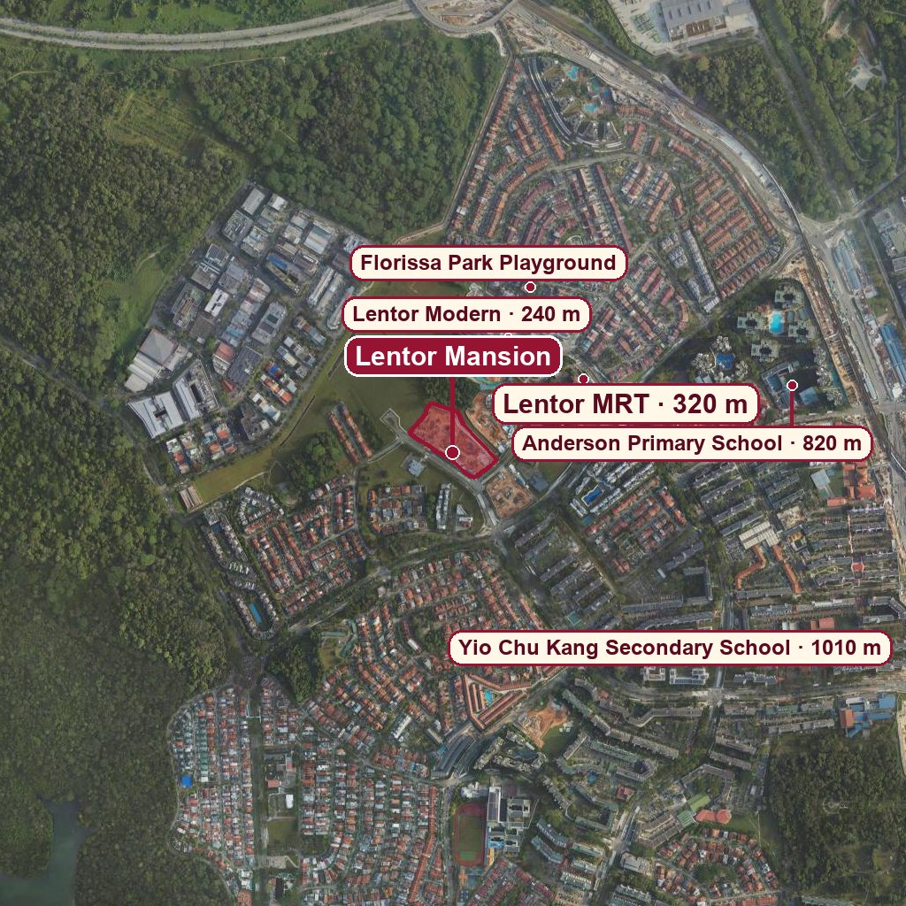Map of Lentor Mansion