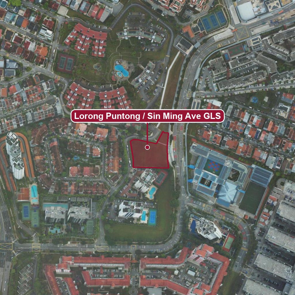 Map of Lorong Puntong / Sin Ming Ave GLS