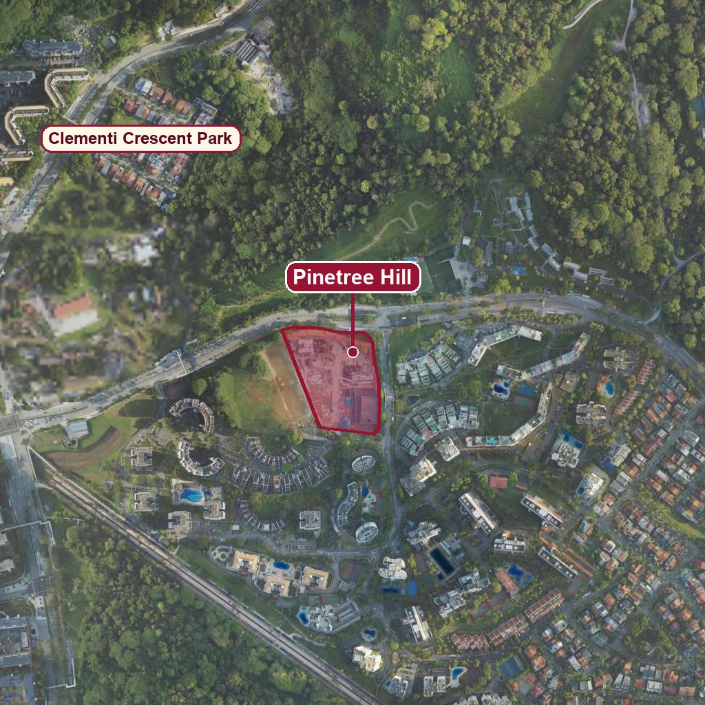 Map of Pinetree Hill