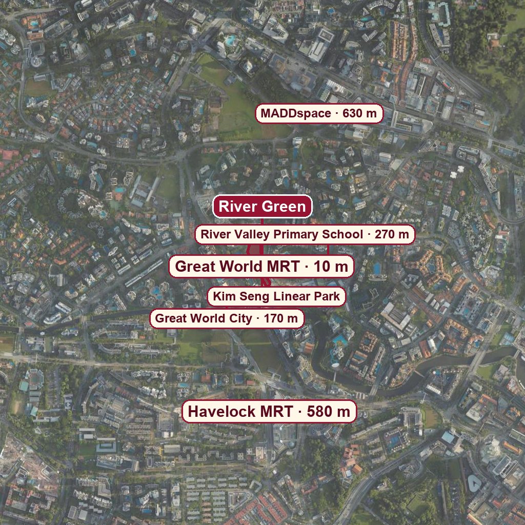 Map of River Green