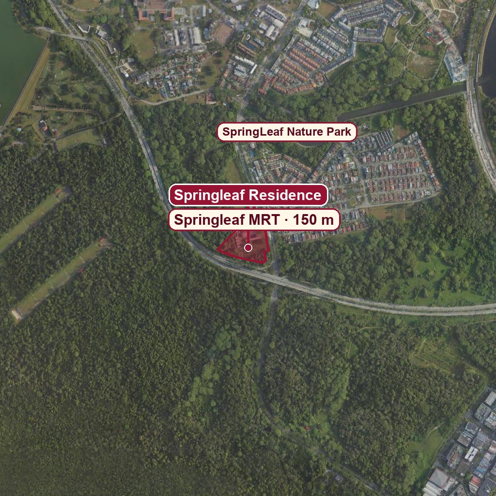 Map of Springleaf Residence