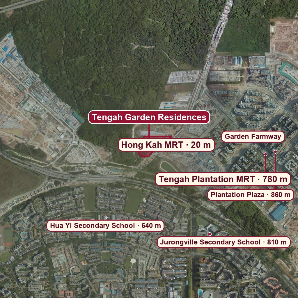 Map of Tengah Garden Residences