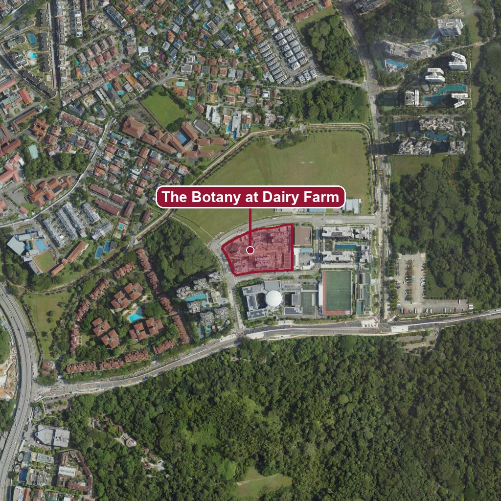 Map of The Botany at Dairy Farm