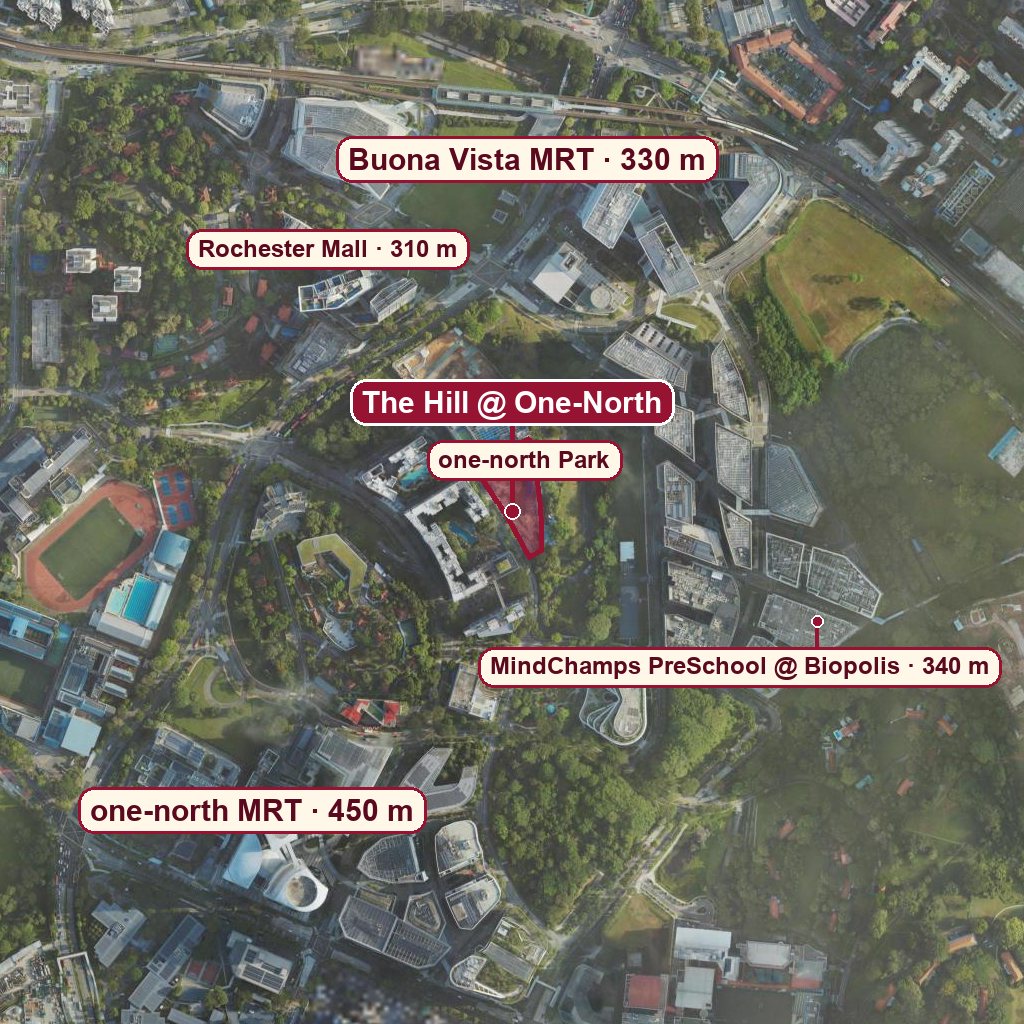 Map of The Hill @ One-North
