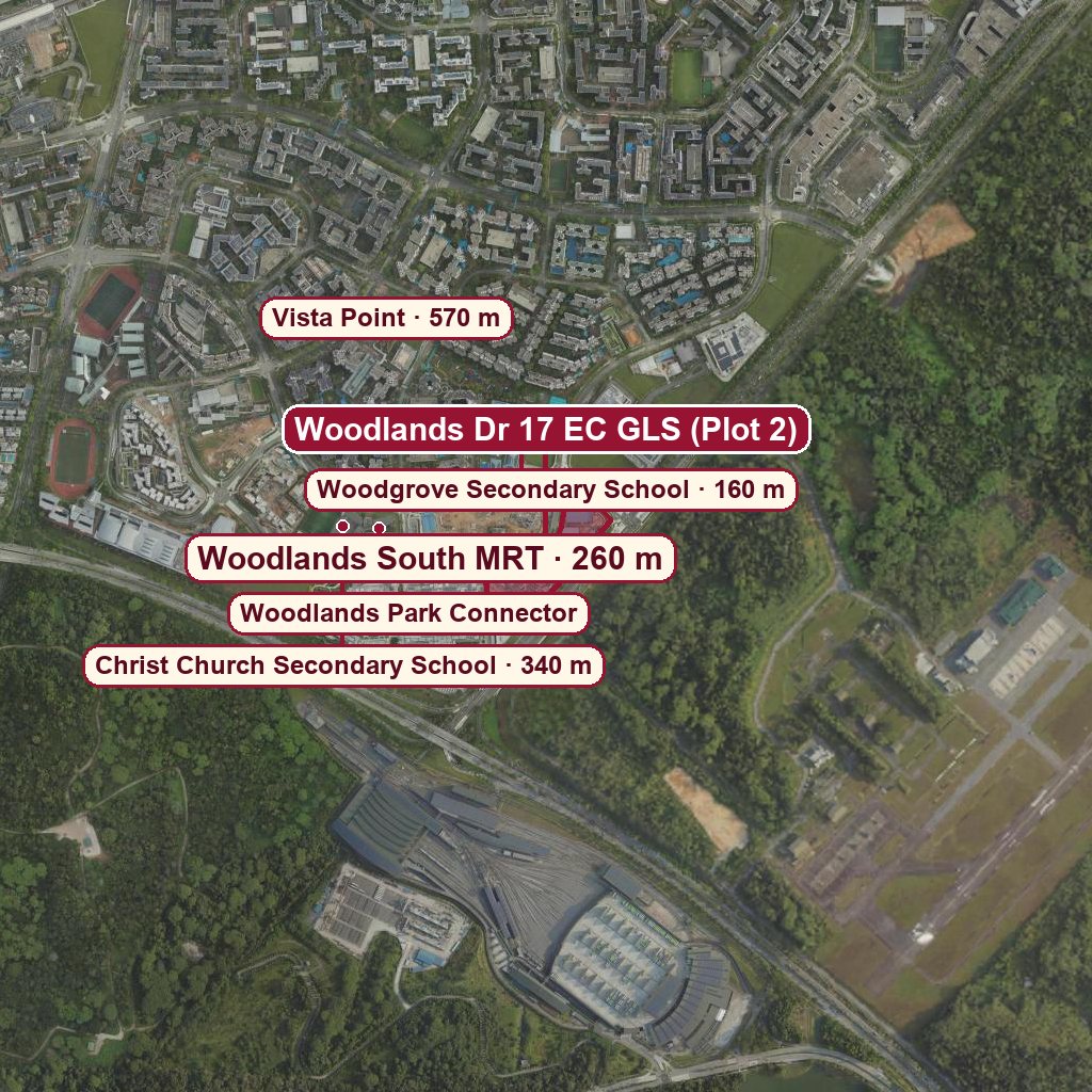 Map of Woodlands Dr 17 EC GLS (Plot 2)